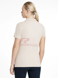 Camiseta de montar de alta calidad para mujer, venta al por mayor, tecnología de tela avanzada, ajuste flexible transpirable, gestión de la humedad ecuestre - Product Image 5