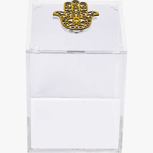 Caja de almacenamiento acrílica Premium Acabado de laca de chocolate para decoración elegante del hogar de Eid, Ramadán y Oriente Medio - Product Image 2