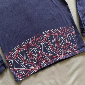 Top ventes, t-shirt à manches longues et col rond personnalisé en coton lourd imprimé pour hommes - Product Image 5