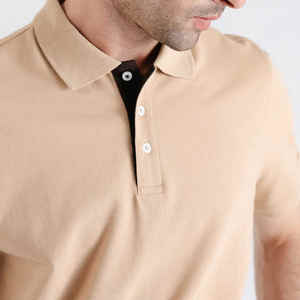 Ropa informal para hombre, polos, superventas, nuevo diseño, logotipo personalizado, polos transpirables de Color sólido para hombre - Product Image 5