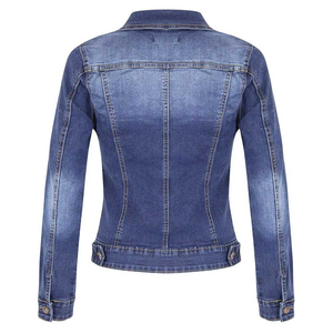 Chaqueta Vaquera Informal para Mujer, Estilo Moderno, Otoño Invierno, Mangas Largas, 100% Algodón, Secado Rápido, Transpirable, Diseño Personalizado OEM - Product Image 6