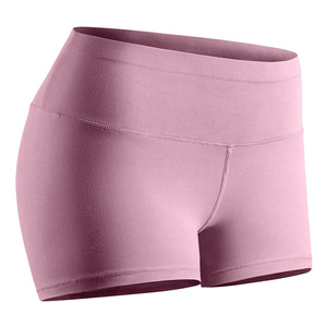 Pantalones cortos de Yoga de cintura alta con logotipo personalizado al por mayor para mujer nueva moda gimnasio 100% poliéster entrenamiento de fitness sin costuras - Product Image 2