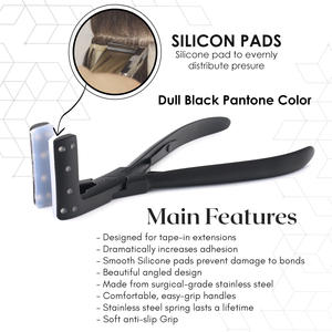 Meilleur ruban adhésif en acier inoxydable pour extensions de cheveux pince outil d'extension de cheveux multifonction distribuer la pression coiffeur - Product Image 6
