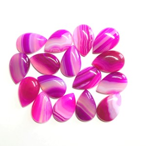 หินอาเกตทรงลูกแพร์ทรงหลวมขนาด20x30มม. พลอยสีสวยได้รับการรับรองจากความร้อน - Product Image 3