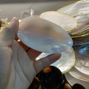 Plat décoratif de bijoux d'assiette de coquille, assiette décorative de caviar d'assiette de coquille, exportateur décoratif fait à la main d'assiette de coquille - Product Image 5