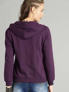 Women's Winter Solid Color Fleece Pullover Hoodies with Front Logo Position for Digital Printing Breathable <b>Sweatshirt</b> - Product Image 4