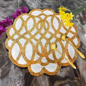 Napperon de table vintage fait main de haute qualité, écologique, perlé, taille personnalisée, pour usage domestique, vente chaude - Product Image 5