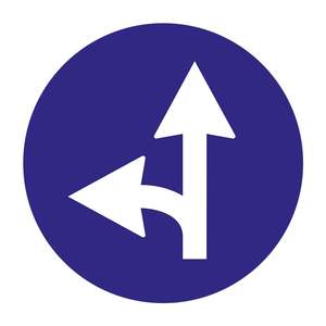 Panneaux de signalisation routière réfléchissants leri Ve Sola Mecburi Yn Levhas TT-35e - Product Image 1