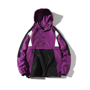 Vente en gros Streetwear Harajuku unisexe Blouson coupe-vent de camouflage formel avec logo avant de style coréen - Product Image 2