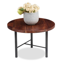 Nouvelle table à manger en bois massif noir moderne, légère et stable, avec structure en métal, meubles de luxe pour salon, Blue Ocean CT-9-2023