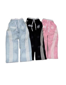 Ensemble sweat à capuche et pantalon de survêtement oversize personnalisé en molleton respirant avec patchs, poches, effet délavé soleil et délavé à l'acide, grande taille pour homme - Product Image 2