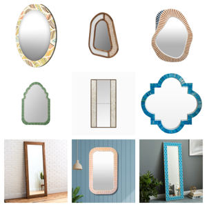RF Crafts Miroir mural personnalisé au design moderne Cadre incrusté d'os de la meilleure qualité pour la décoration intérieure - Product Image 6