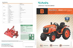 Tracteur agricole Kubota NeoStar - B2441 (24HP) Tracteurs Mini machines agricoles Équipement articulé Tracteur agricole 4wd - Product Image 5
