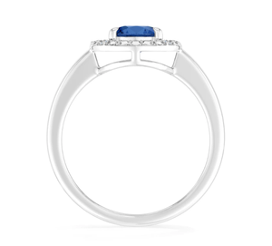 Anillo Clásico de Plata de Ley 925 con Acabado de Alta Calidad, Engaste de Puntas, Gema de Cianita, Formas Ovaladas, Elegante para Bodas, Fiestas, Moderno y a la Moda - Product Image 6