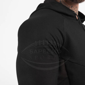 Basic Men Winter Solid <b>Gym</b> <b>Hoodie</b> Durable Fleece Material Stretchable Quick Dry Workout Top - Product Image 4