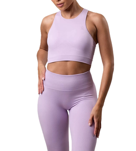 Hot Custom Logo Cross-Back Yoga Bra Ropa deportiva acolchada transpirable de alta calidad para mujeres - Product Image 5