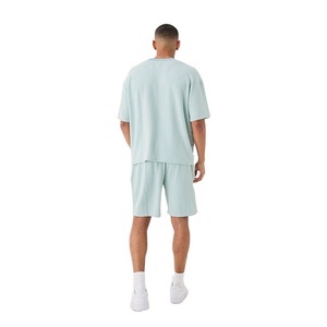 Nouvelle tenue décontractée pour homme, coupe ajustée, matière personnalisée, confortable, prix de gros, vêtement de mode uni et léger - Product Image 3