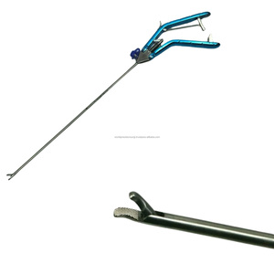 Portaagujas Laparoscópico de Mandíbula Curva, Eléctrico, Reutilizable, de Acero Inoxidable, Instrumento Quirúrgico con Certificación CE, para Uso Hospitalario y Clínico - Product Image 2