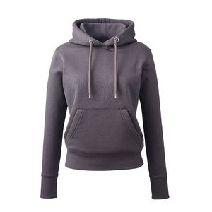 Sweats à capuche surdimensionnés 100% coton pour femmes Logo personnalisé sweats unis brodés Style long essentiel pour l'hiver BD - Product Image 5