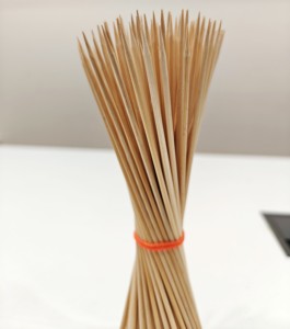 Bamboo Skewers 2.5mm Thickness 8 Inches Length Smooth Wooden Grilling <b>Sticks</b> for BBQ Kebabs Fruits Non Veg - Product Image 3