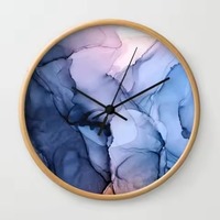 Horloge murale décorative en métal avec dégradé de couleurs coucher de soleil, design moderne, fonctionnement silencieux - pour espaces de vie chaleureux ou cadeaux de mariage