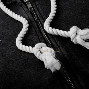 Sudadera con Capucha Bordada Desgastada para Hombre, Estilo Minimalista, Ropa Urbana para Hombre Moderno, Sudadera con Capucha Bordada Desgastada Duradera - Product Image 4