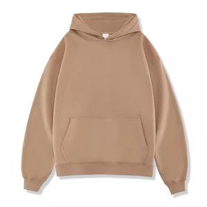 Heavy Weight Boxy Fit Custom Blank Unisex Sudaderas con capucha de gran tamaño Heavyweight Cotton Stringless Hoodie - Product Image 1