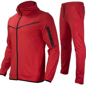 Conjunto de chándal de dos piezas Tech Fleece para hombre de invierno con pantalones de chándal con logotipo personalizable para entrenamiento físico de gimnasio para hombre - Product Image 3