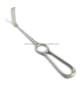 Retractor de heridas manual de 21 cm de acero inoxidable con base de instrumentos quirúrgicos con punta roma Langenbeck Kocher para retracción de heridas - Product Image 5