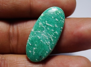Piedra preciosa cabujón de amazonita Natural de gran tamaño, gemas pulidas suaves de amazonita, piedra de amazonita de forma ovalada para hacer joyas - Product Image 2