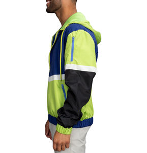 Custom Zip Up Windbreaker Jacket <b>Vintage</b> 100% Crinkle Plain Best Design Windbreaker <b>Nylon</b> Windbreaker Jacket For Men - Product Image 3