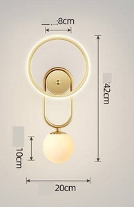 Unique High Demand <b>Wall</b> Lamp With Latest Quality Modern Round Metal Frame <b>Wall</b> Lamp for Living Room Bedroom Home Decor - Product Image 2
