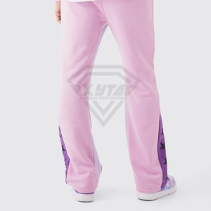 Producto más vendido, conjunto de chándal acampanado de dos piezas de gran tamaño y alta calidad, nuevo diseño, gran oferta, chándal acampanado con logotipo Vintage para hombre - Product Image 4