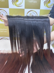 ผมตรงยาว16นิ้วสีดำบริสุทธิ์สมบูรณ์แบบสีธรรมชาติ - Product Image 5