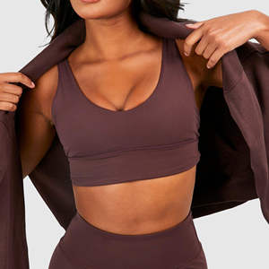 Sujetador deportivo corto de un hombro de alto soporte para mujer Transpirable Fitness Gym & Yoga Wear Sujetador deportivo ajustado con servicio OEM - Product Image 6