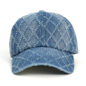 Adjustable Vintage Denim <b>Baseball</b> <b>Cap</b> <b>Men</b> Women's Fashionable Trucker Style Low Profile 6 Panels with Curved Brim Cotton Fabric - Product Image 4