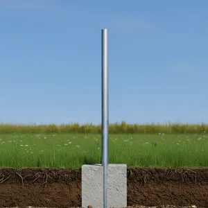 Poteau rond galvanisé 3M - Product Image 2