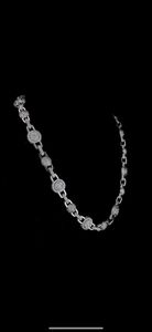 22 pulgadas 90 gramos VVS Moissanite collar de diamantes con cadena de oro rosa de lujo corazón Cruz patrón cuerpo joyería bodas fiestas - Product Image 3
