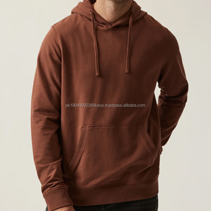 Sudadera con Capucha para Hombre, Sudadera con Capucha de Felpa Francesa, Sudadera de Algodón de Bambú, Sudadera con Bolsillo Personalizado, Ropa Ecológica para Hombre - Product Image 1