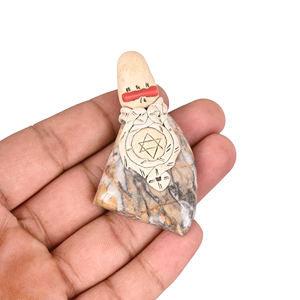 เครื่องประดับหินแจสเปอร์เคลย์ ทำเครื่องประดับ จี้สร้อยคอ ของขวัญสำหรับเธอ เครื่องประดับโบโฮ งานฝีมือจากหินธรรมชาติ - Product Image 2