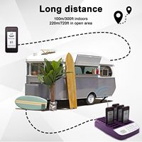 Système d'appel sans fil Daytech pour invités, 16 bipeurs de table personnalisés pour restaurants et bars