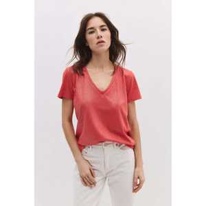 เสื้อเบสิคแขนยาวผ้าวิบวับ คอวี ทรงปกติ 100% โพลีเอสเตอร์ สไตล์ลำลอง Mega Merchant - Product Image 1