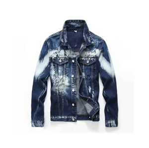 Chaqueta de mezclilla vintage de último diseño hecha a medida para hombre chaqueta de mezclilla superventas moda tendencia OEM al por mayor - Product Image 5