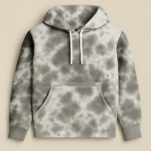 เสื้อมีฮู้ดสำหรับผู้ชายผ้าคอตตอน100% สไตล์วินเทจผ้าย้อมกรดย้อม SACAMH01 6XL ผู้ชายดีไซน์ตามสั่งปัก3D - Product Image 6