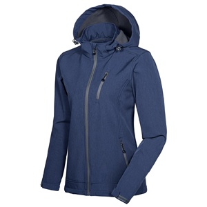 Wholesale Women's Softshell <b>Jacket</b> <b>Waterproof</b> Polyester Softshell <b>Jacket</b> with Removeable Hood Windproof <b>Winter</b> <b>jacket</b> - Product Image 1