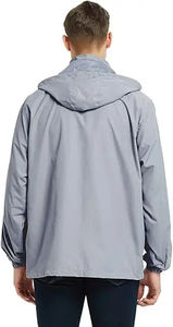 Nouvel Arrivage 2026 – Veste Coupe-Vent Homme Demi-Zip Imperméable Personnalisable à Séchage Rapide avec Double Fermeture Éclair – Vente en Gros - Product Image 4