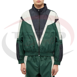 2025 Joggers de entrenamiento ecológicos para hombres hechos a medida, cortavientos de poliéster, chándal de nailon, cortavientos con cremallera, estampado de talla grande - Product Image 3