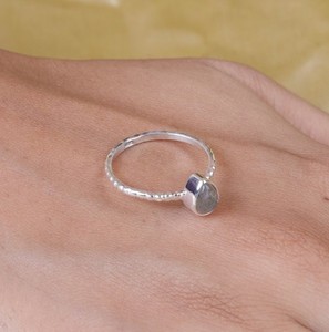 Labradorite Gemstone Ring Solid 925 Sterling Silver Pear Shape Labradorite Gemstone Rind Handmade Cabochons Jewelry <b>Supply</b> - Product Image 5