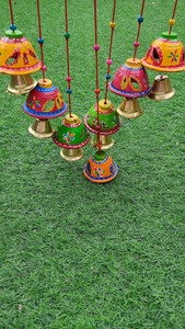 Carillón de viento Boho colgante de pared multicolor con cuentas carillón de viento casa calentamiento regalo jardín campana colgante carillón de viento para interior y exterior - Product Image 3