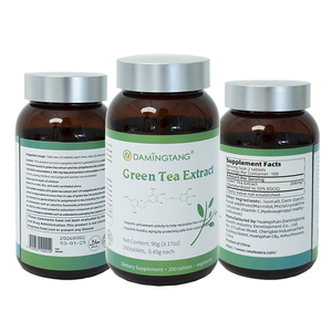 Tabletas de Extracto de Té Verde, 200 Unidades, Estándarizado al 50% de EGCG, Suplemento Dietético, 0.45 g Cada Una - Product Image 1